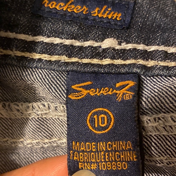 Seven 7 Rocker Slim Jeans size 10 - Picture 9 of 9